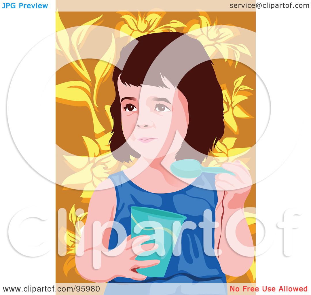 clipart of a girl eating - photo #50