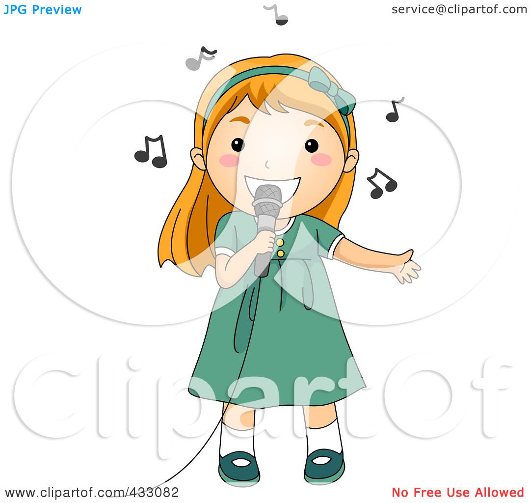 free clipart of girl singing - photo #43