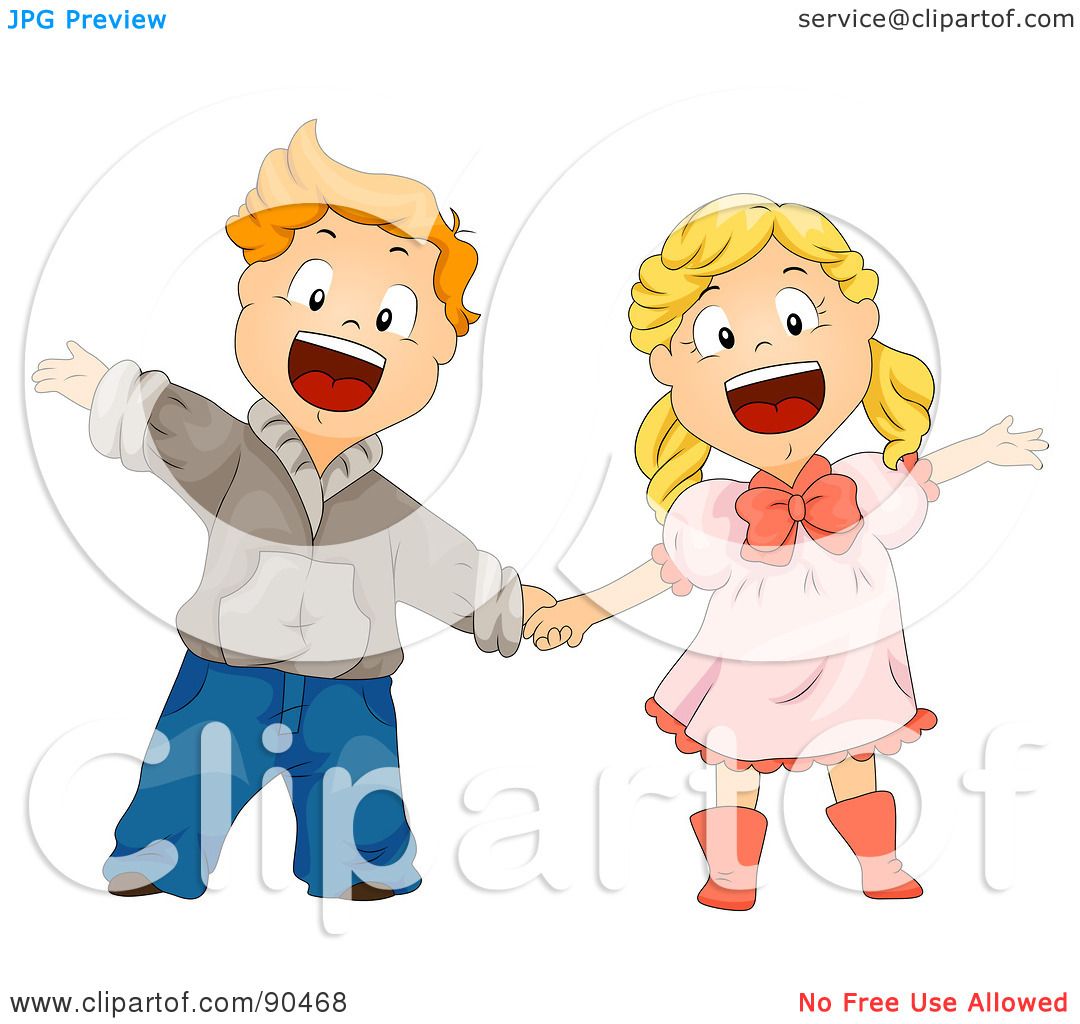 clipart boy and girl holding hands - photo #3