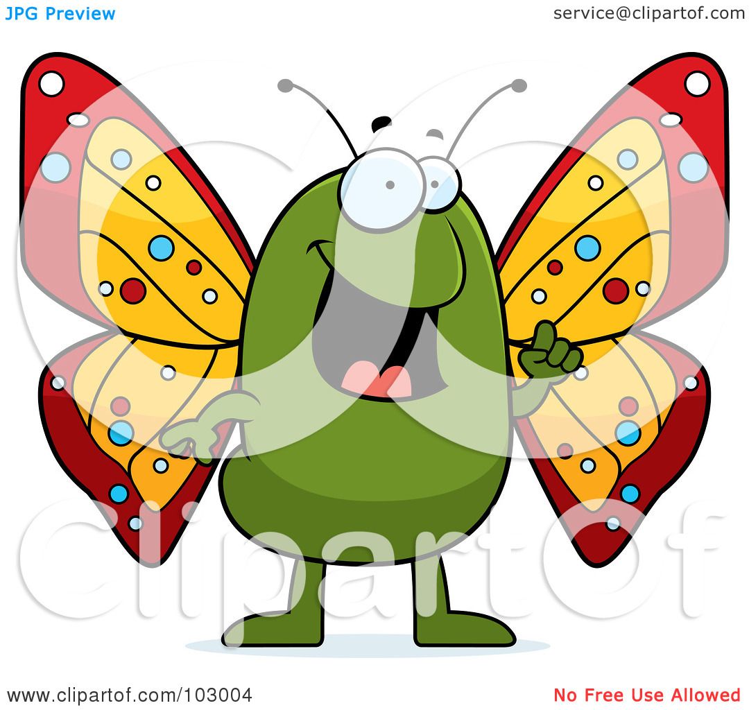  - Royalty-Free-RF-Clipart-Illustration-Of-A-Happy-Green-Butterfly-1024103004