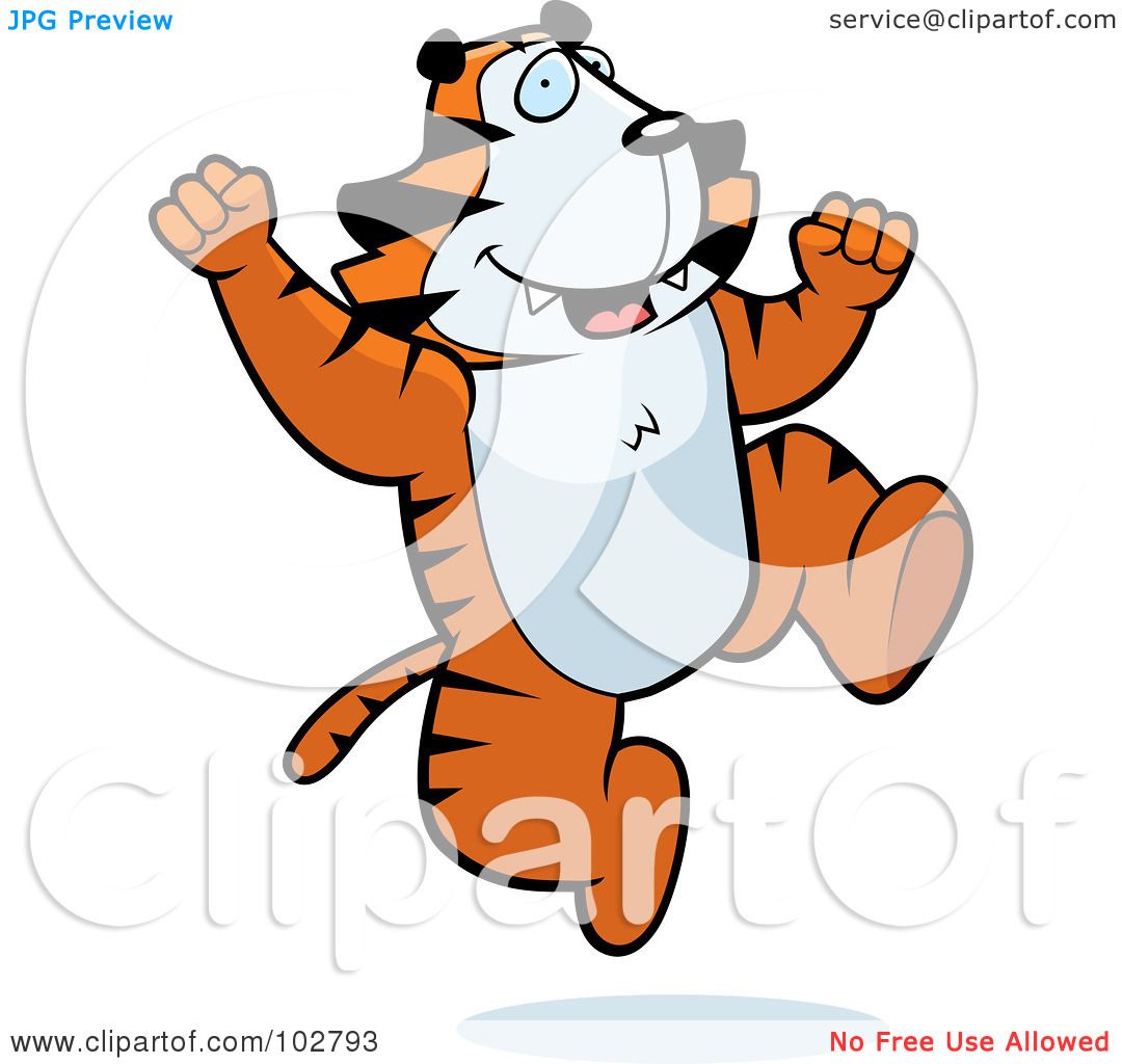 tiger jumping clipart - photo #18