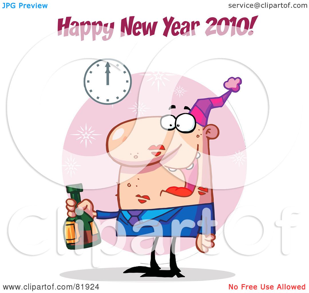 new years kiss clipart - photo #13