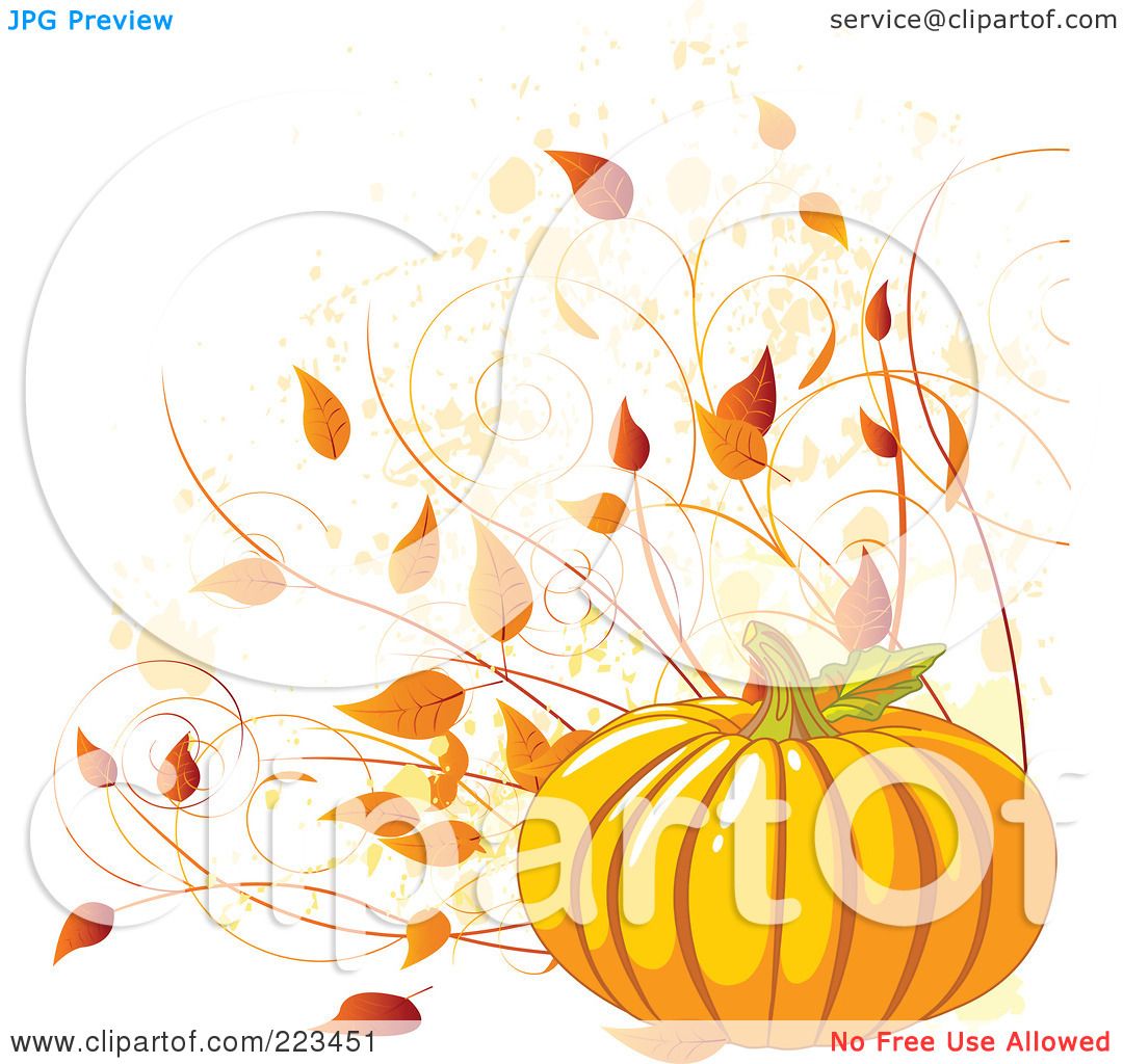 clip art free pumpkins and leaves - photo #26