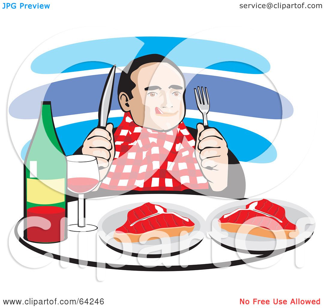 hungry man clipart - photo #41