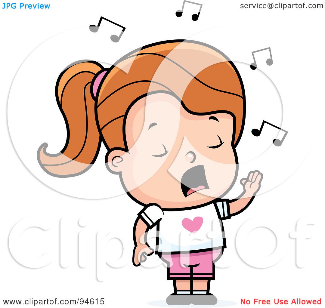 clipart of a girl singing - photo #28