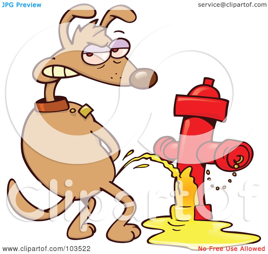 dog peeing clipart - photo #11
