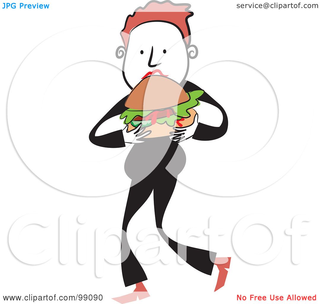 free clipart man eating - photo #27