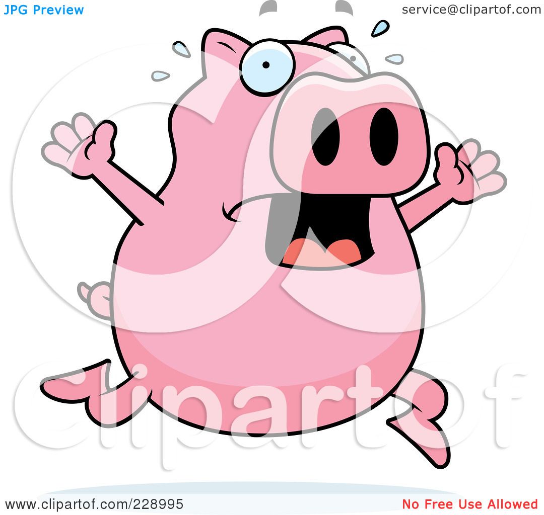 free clip art running pig - photo #8