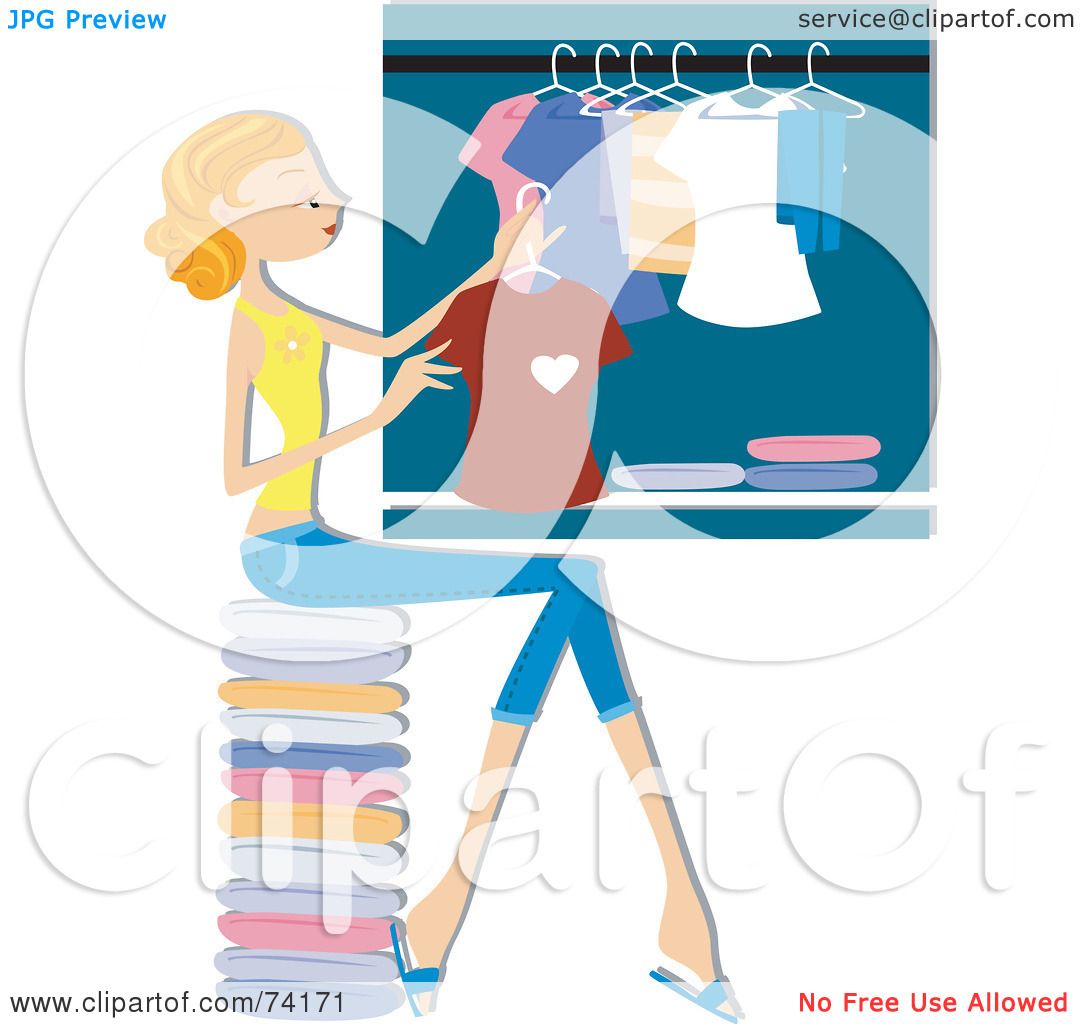clipart of clothes hanging in a closet - photo #11
