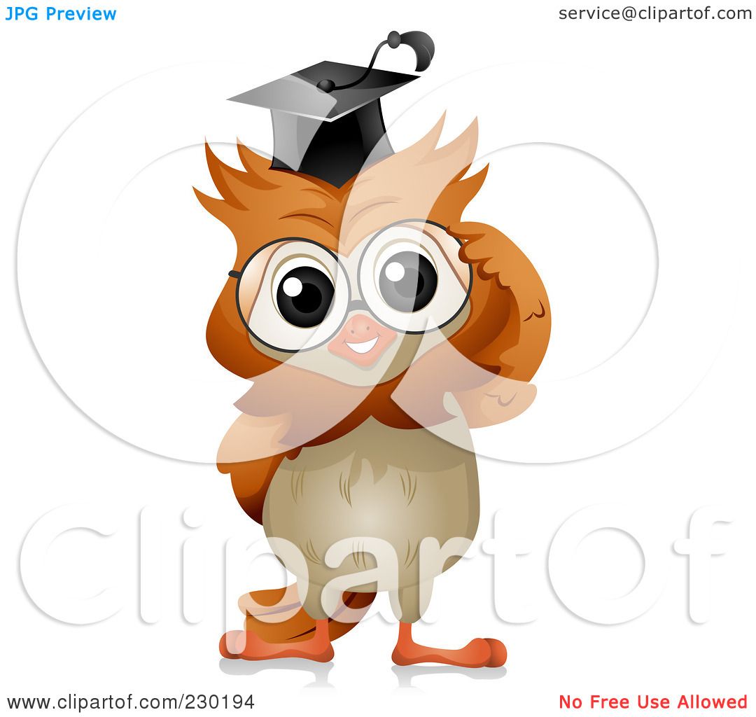 clip art owl with glasses - photo #24