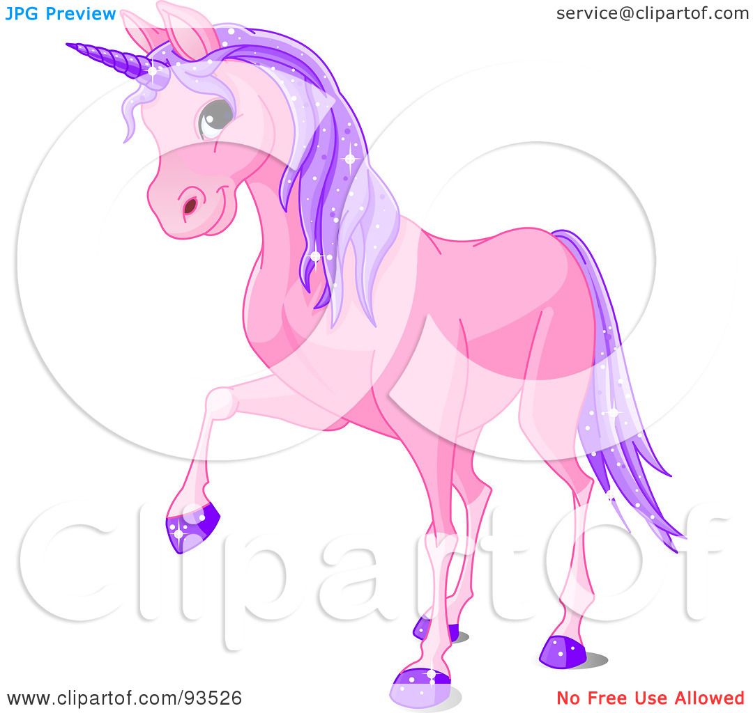 purple unicorn clipart - photo #12