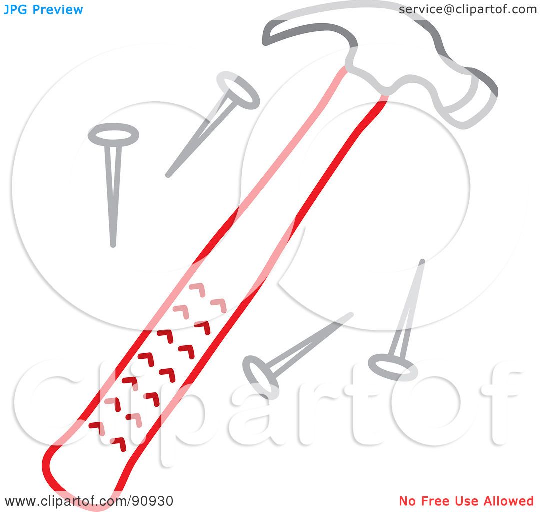 free clipart hammer and nails - photo #35