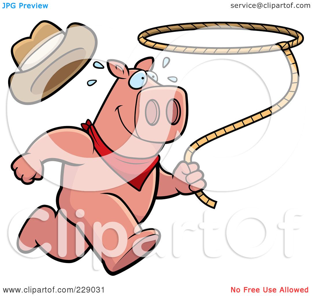 free clip art running pig - photo #18