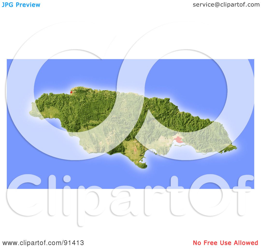 clipart map of jamaica - photo #13