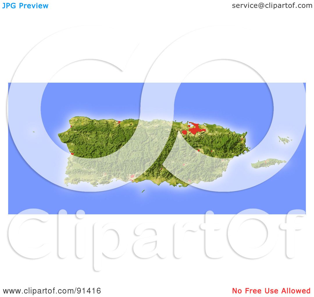 free clipart map of puerto rico - photo #27