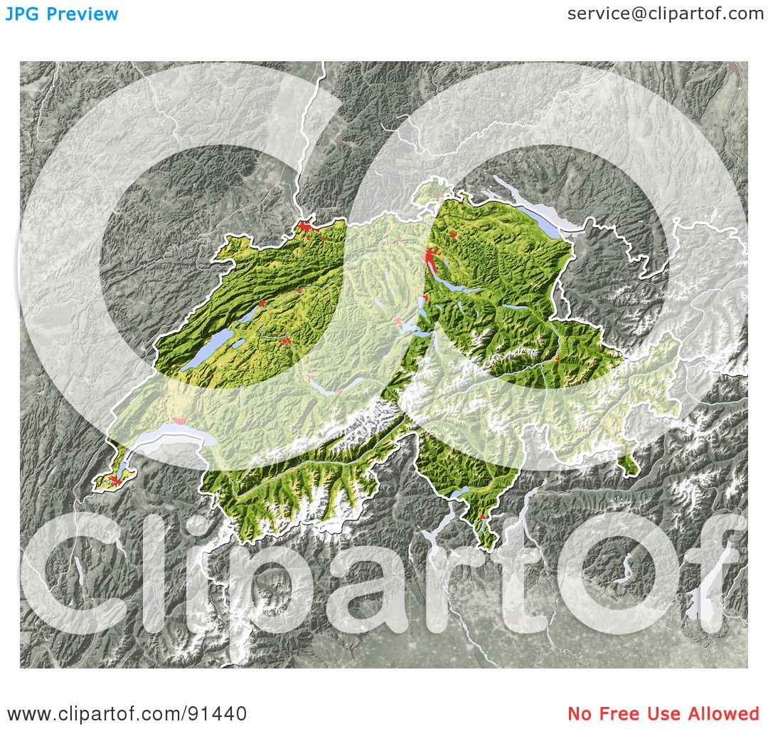 clipart map of switzerland - photo #50