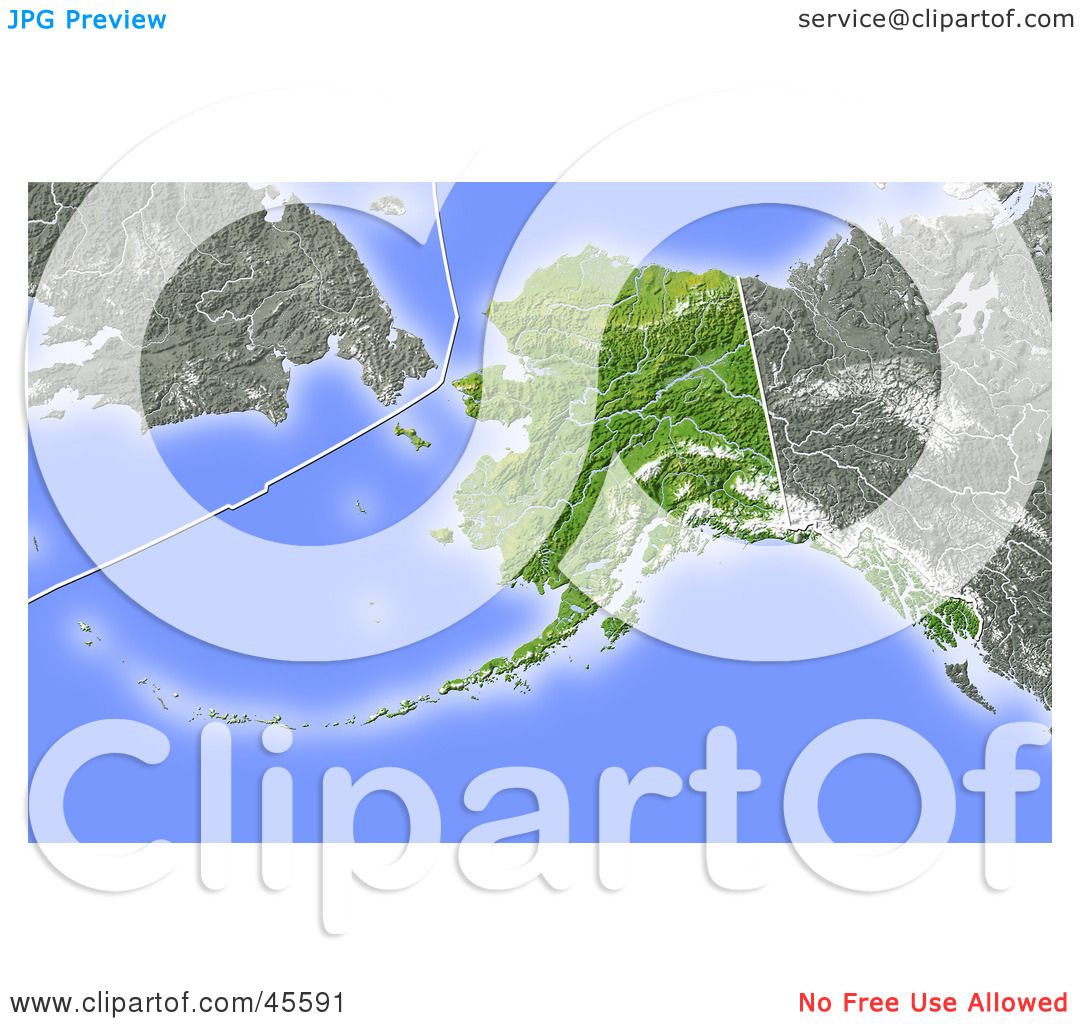 clipart map of alaska - photo #37