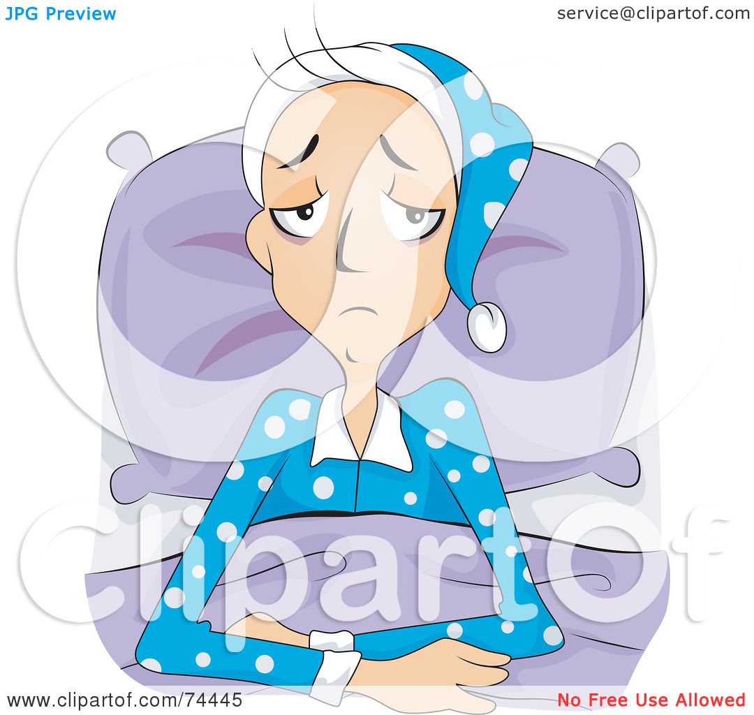 clipart sick man in bed - photo #26