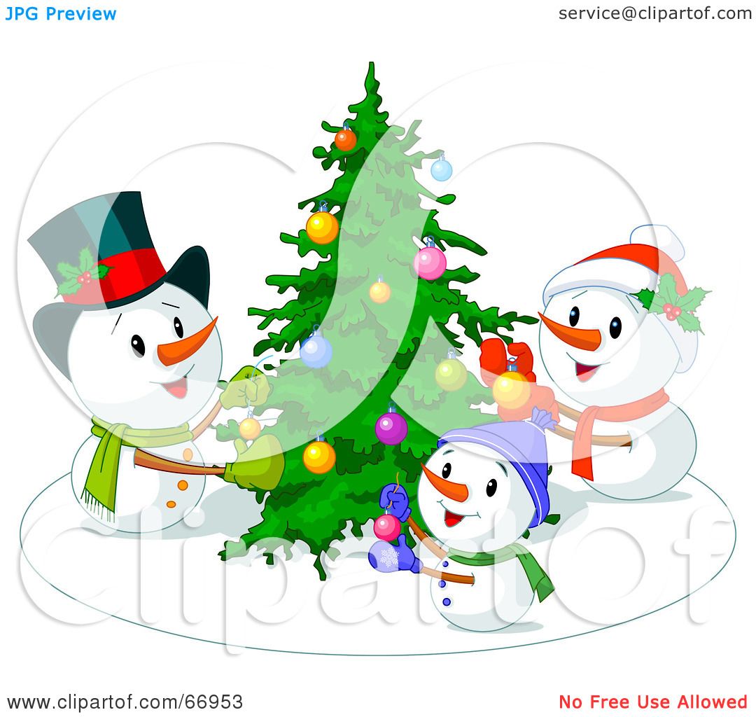 Snowman Family Clipart