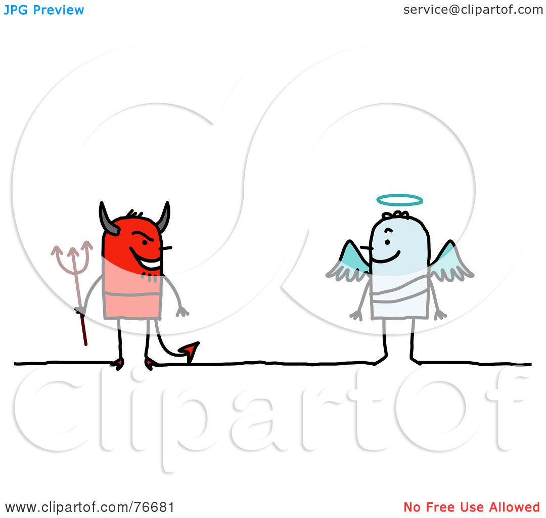 angel and devil clipart free - photo #29