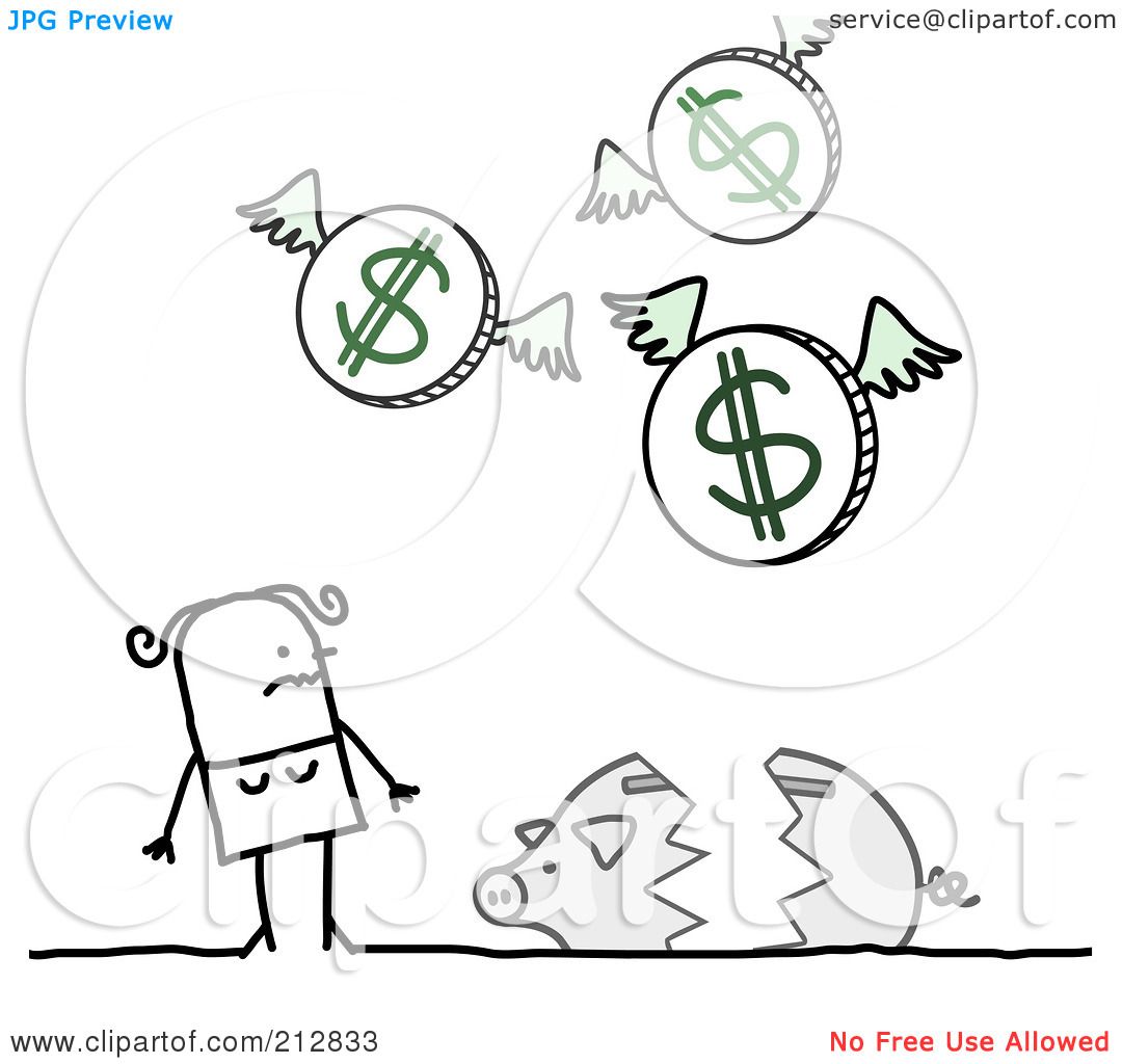 clipart money flying away - photo #15