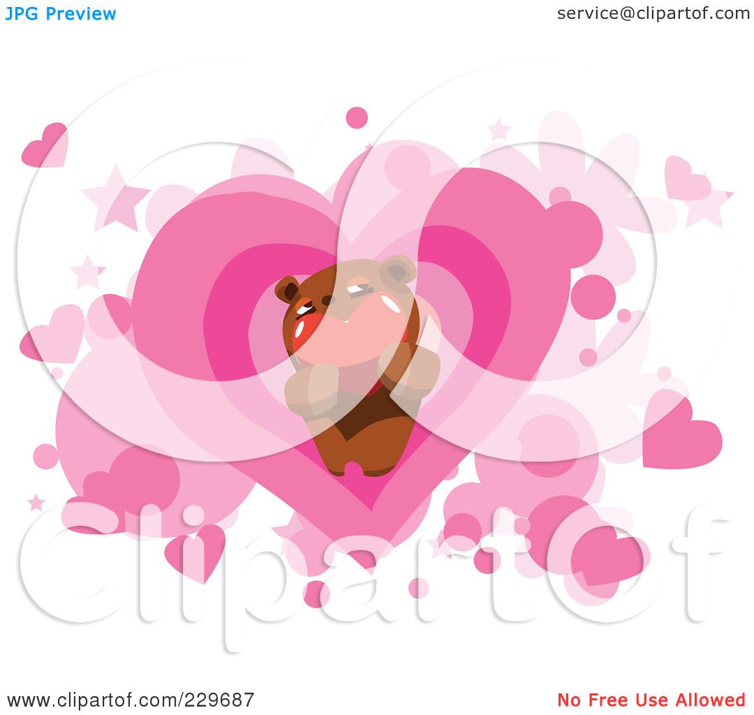 clip art pink teddy bear - photo #47