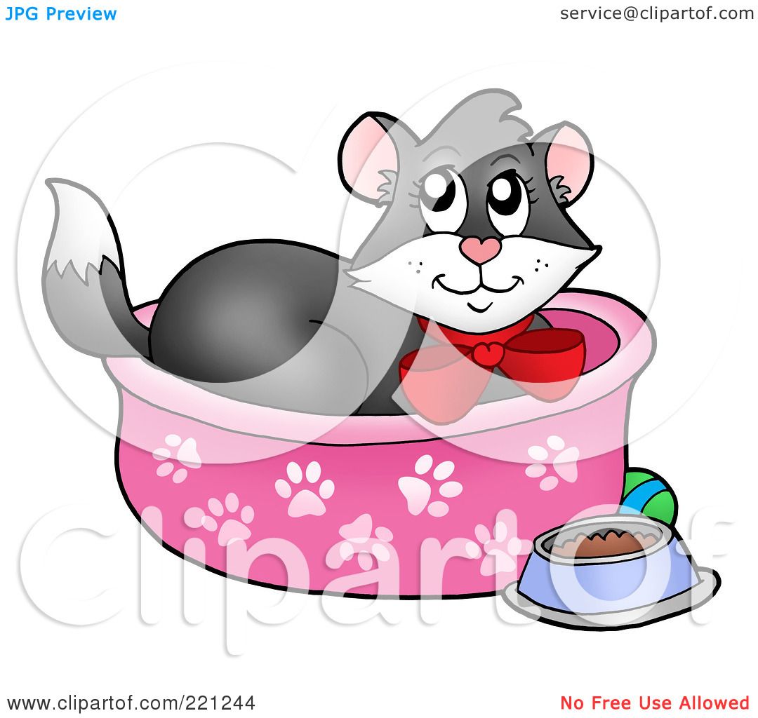 cat bed clipart - photo #14