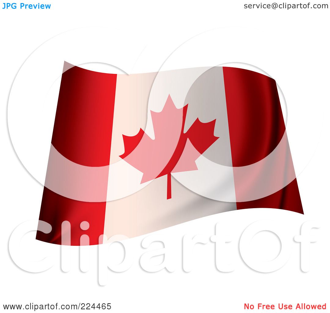 clipart canadian flag waving - photo #18