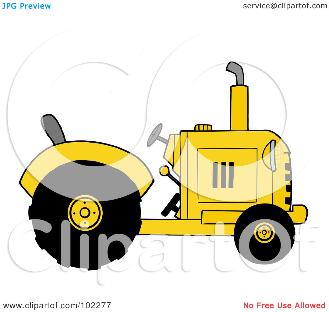 yellow tractor clipart - photo #11