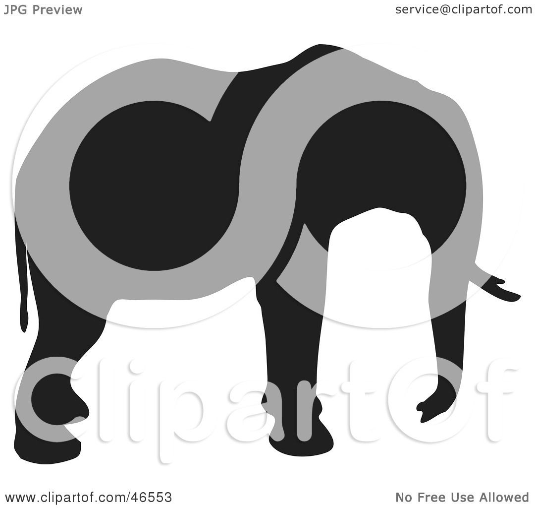 elephant profile clipart - photo #3
