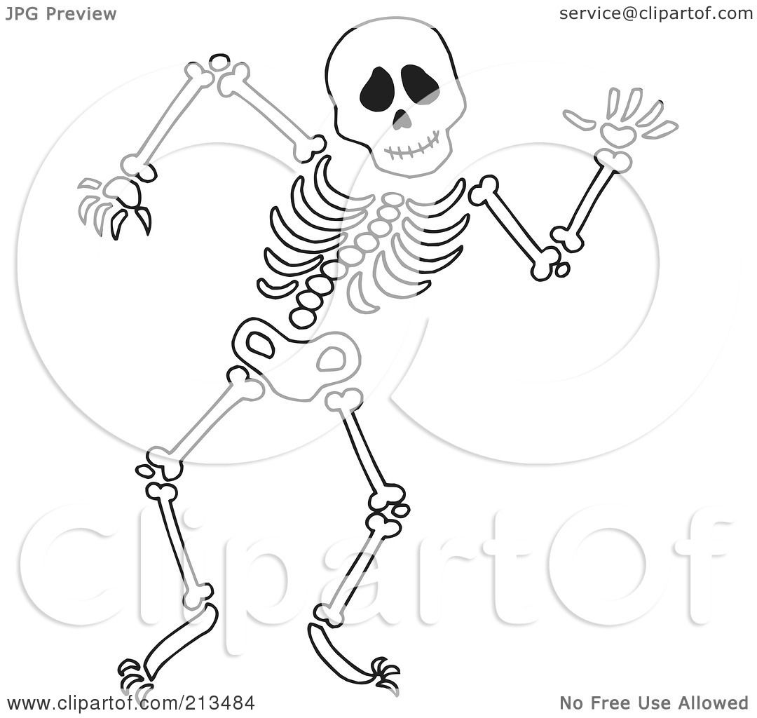 clipart human skeleton outline - photo #9