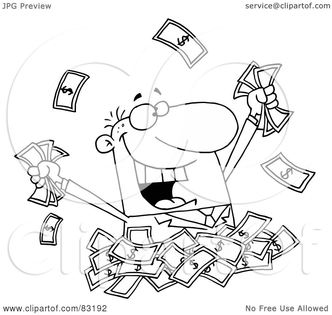 pile of money clipart free - photo #46