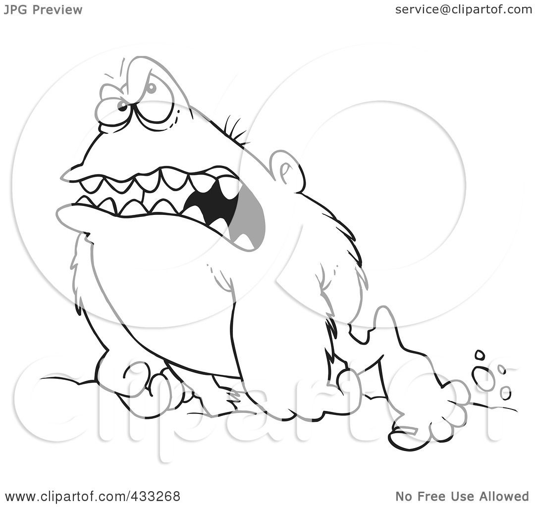 abominable snowman coloring pages - photo #25