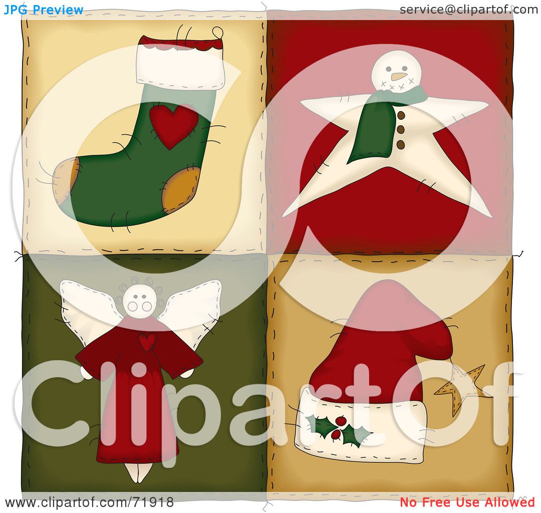 christmas quilt clipart - photo #45