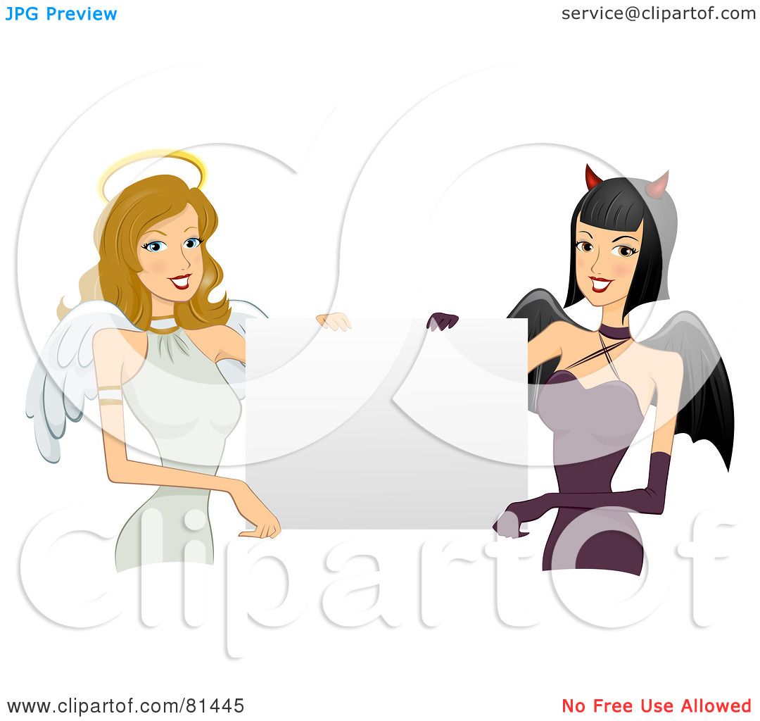angel and devil clipart free - photo #30