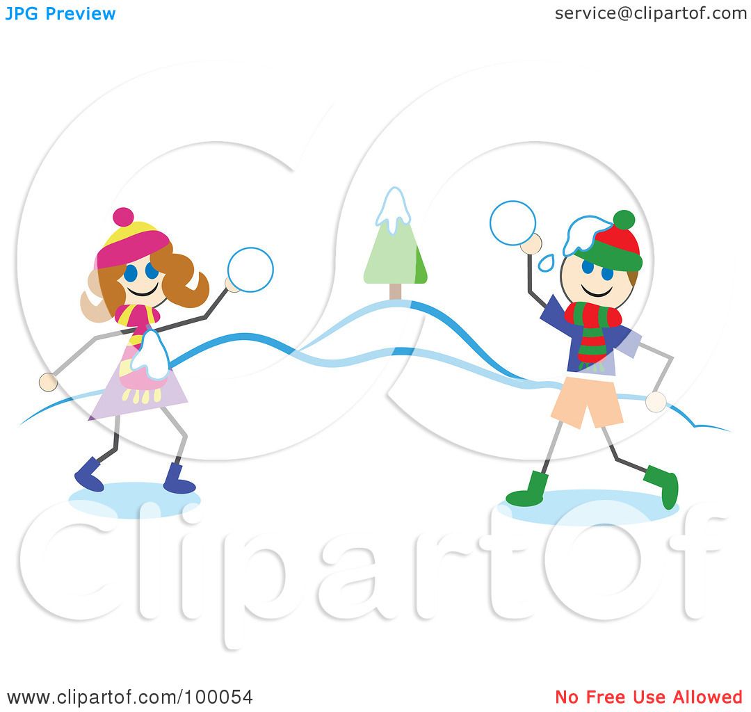 clipart snowball fight - photo #24