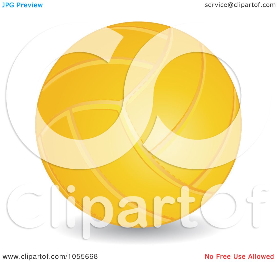 yellow volleyball clipart - photo #13