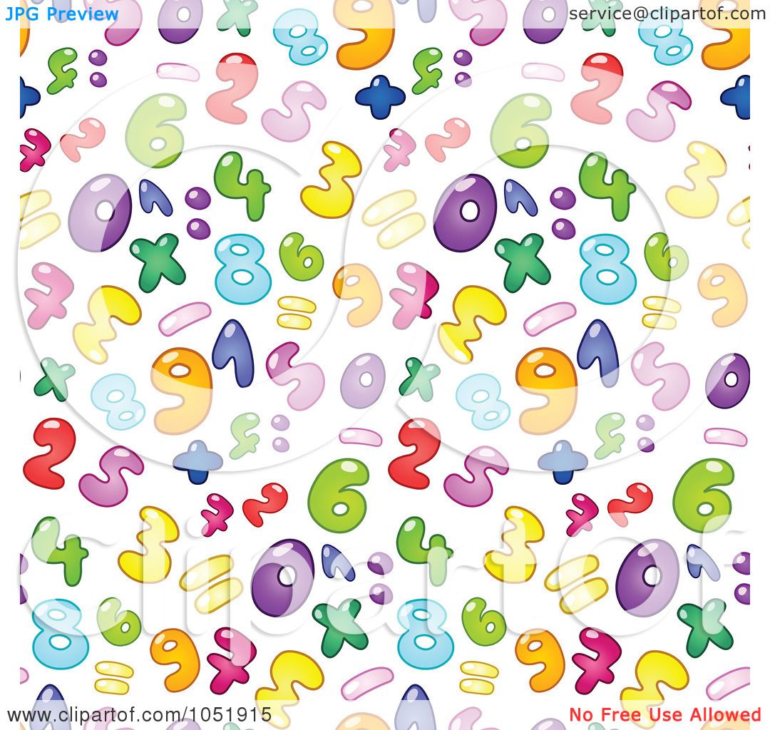 free colorful numbers clipart - photo #46