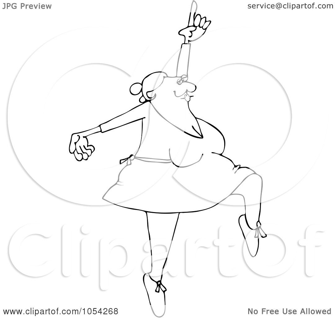 ballerina outline dancing djart clip illustration royalty vector regarding notes clipart