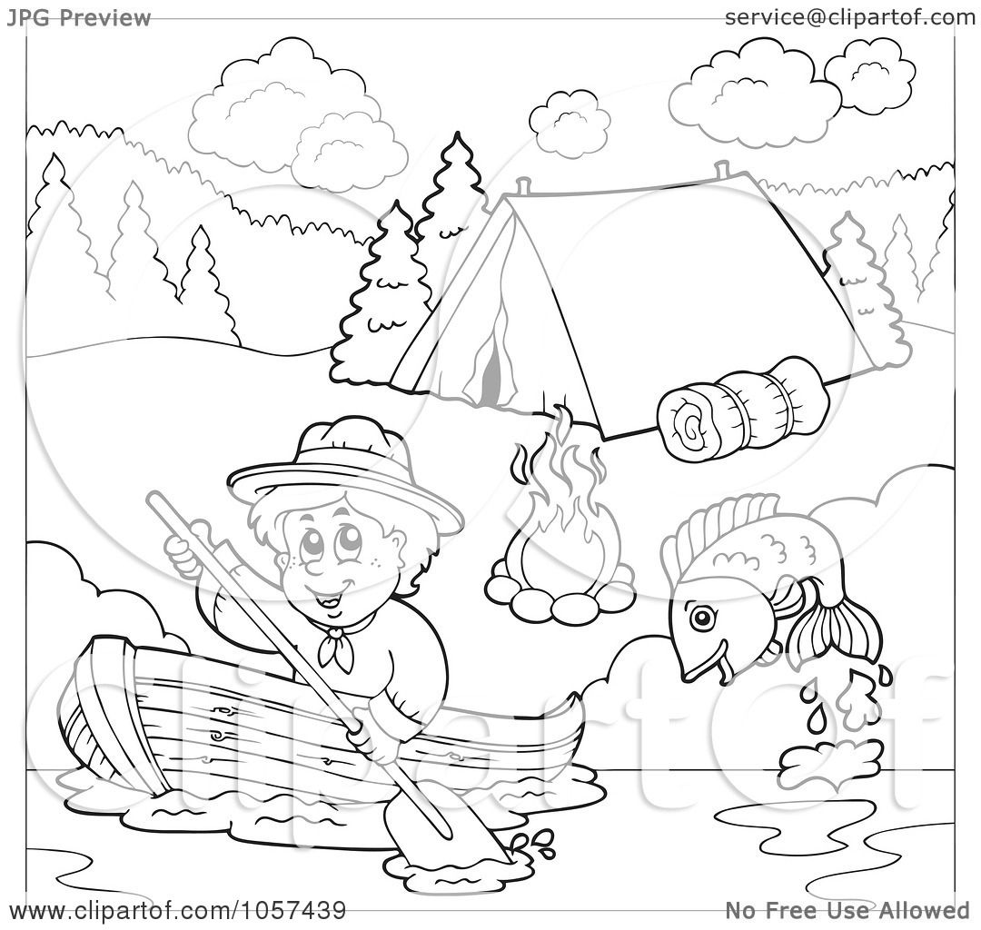 camping bears coloring pages - photo #23