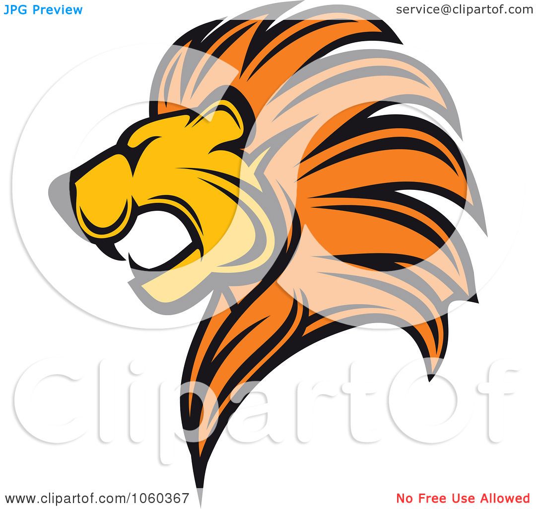 Royalty-Free Vector Clip Art Illustration of a Lion Logo ...