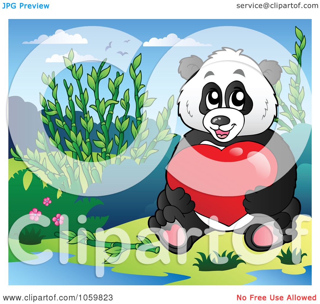 clipart panda valentine - photo #38