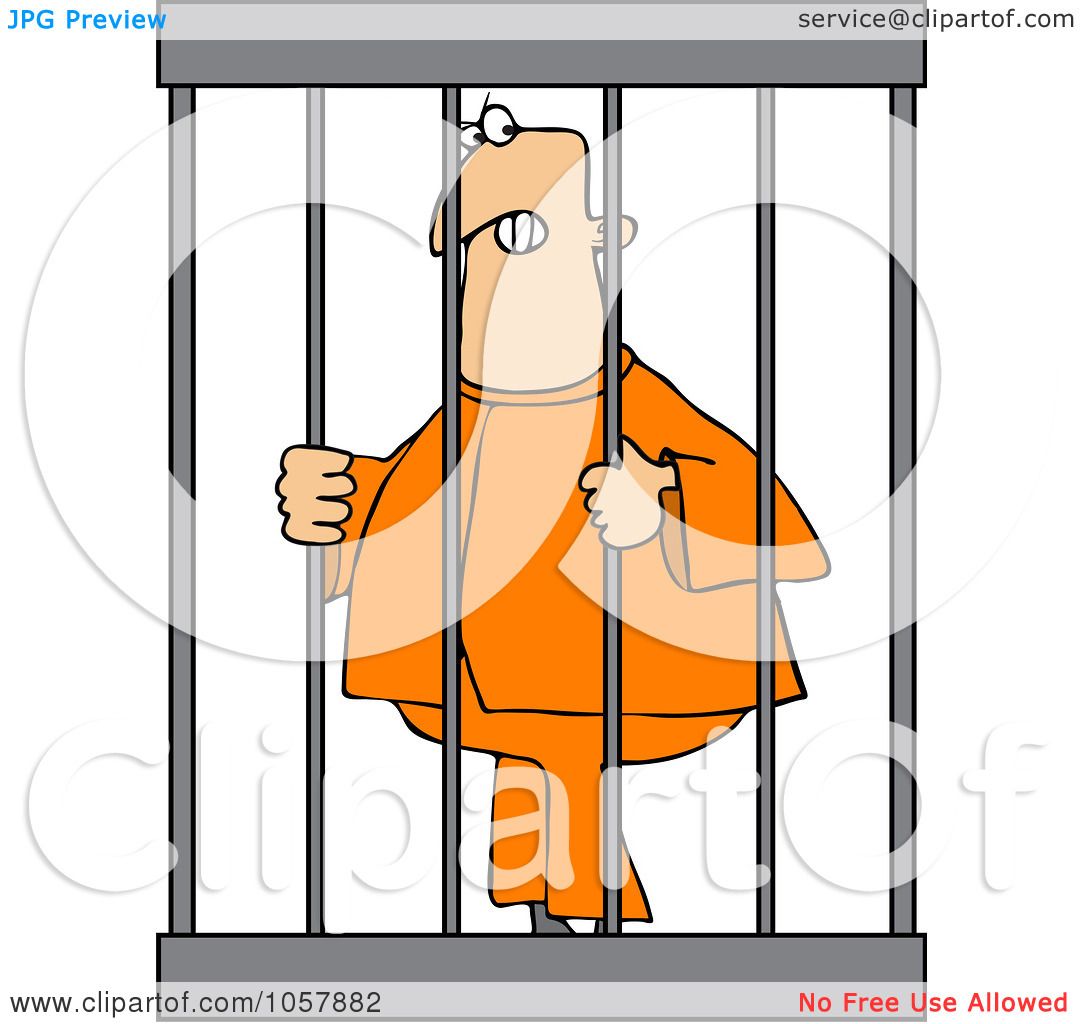 man behind bars clipart - photo #41