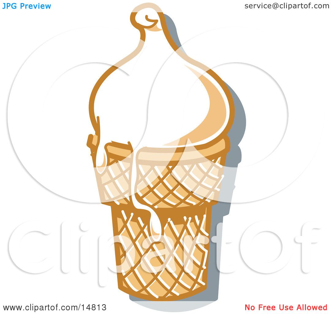 melting ice cream cone clipart - photo #23