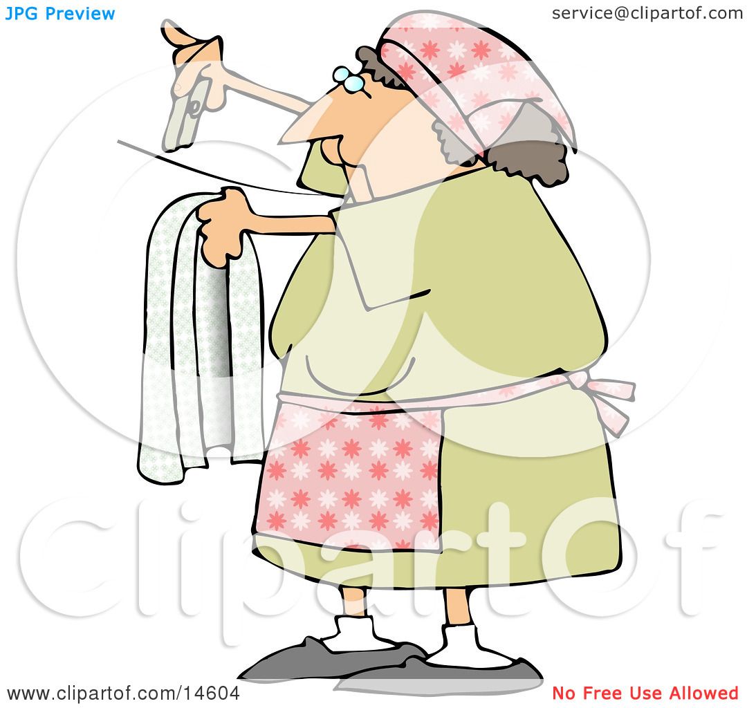 clipart of clothes hanging on a line - photo #41