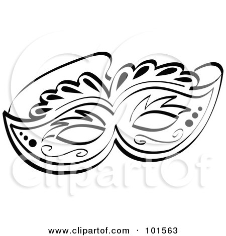 Royalty-Free (RF) Clipart Illustration of an Ornate Black ...