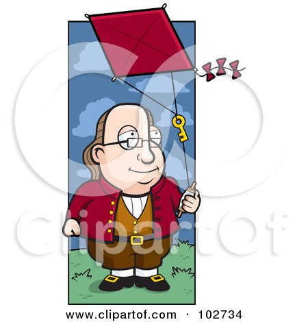  Cartoonizephoto on Cartoon Benjamin Franklin Doing A Kite Experiment By Cory Thoman