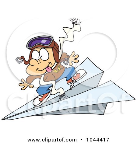Royalty-Free (RF) Clip Art Illustration of a Cartoon Handsome Pilot by