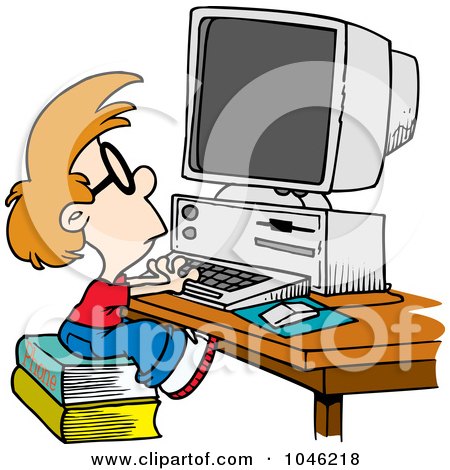 Anime Cartoon Maker on 1046218 Cartoon Smart Boy Using A Computer Jpg