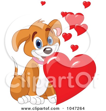 cute dog valentine